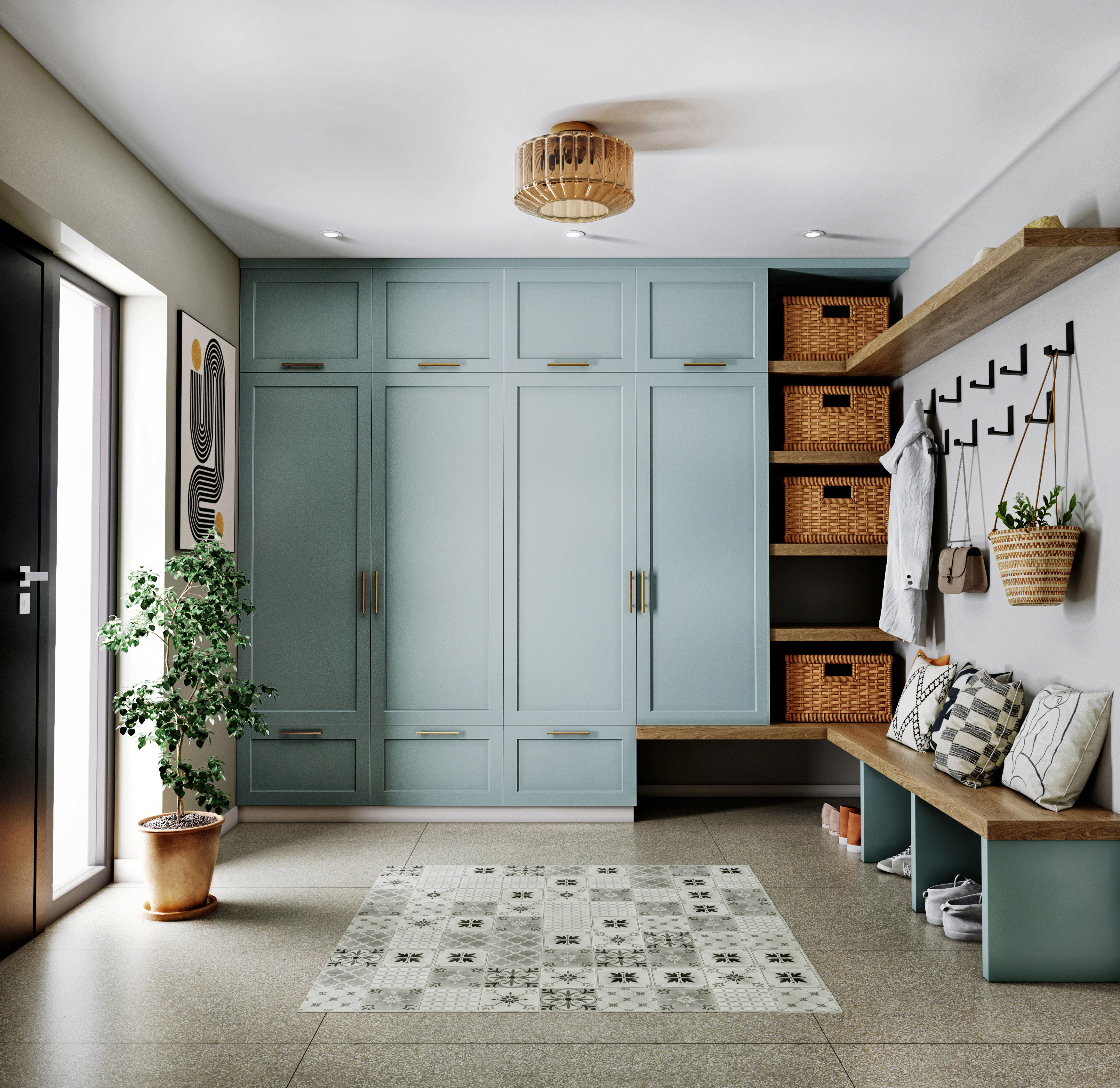 Интериор антре къща Владая