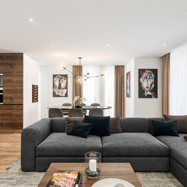 Living room, Modern Apartment