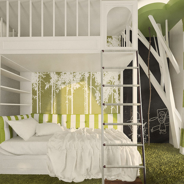 Green kids room, Rustic Apartment in Sofia